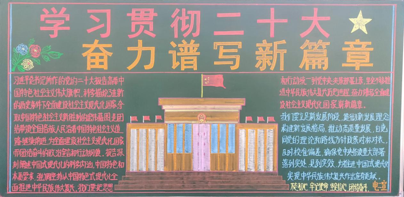 學(xué)習(xí)貫徹二十大 奮力譜寫新篇章&mdash;&mdash;物產(chǎn)工投公司開展學(xué)習(xí)黨的二十大精神主題黑板報(bào)評比活動