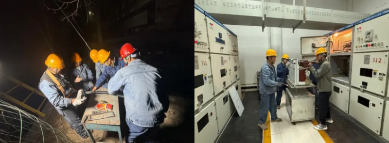 深夜搶修保供電 履職盡責(zé)顯擔(dān)當(dāng)